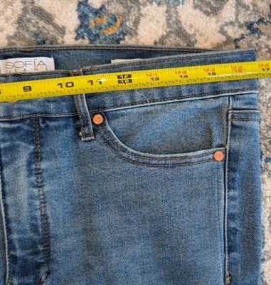 Sofia Vergara Women's Melisa High Rise Flare Jeans Dark Wash, Blue, Size 12