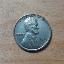 1943 STEEL Lincoln Wheat Pennies - Lot of 4