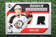Thomas Vanek 2005-06 Upper Deck Rookie Threads #RT-TV Jersey Patch