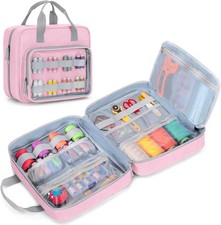 LUXJA Sewing Storage Organizer with Folio Open Design, Bag...
