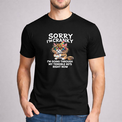 Sorry I'm Cranky I'm Going Through My Terrible 80's Shirt Funny 80th Birthday
