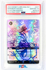 ELSA ENCHANTED 2023 Lorcana EN 1 M.Robert Davies Signed PSA 10 (Auto 8) #207