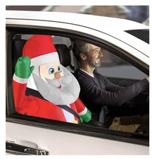 3' Christmas LED Inflatable CAR BUDDY Santa Claus