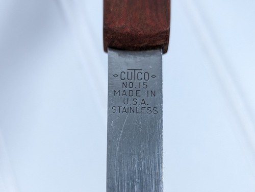 Cutco #15 Klassische Schöpfkelle Löffel Servieren Kochen Edelstahl Braun Wirbelgriff - Bild 3 von 3