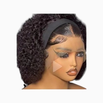 Kleberlose Lace Frontal Perücke vorgezupft vorgestylt Babyhaar Flechtband