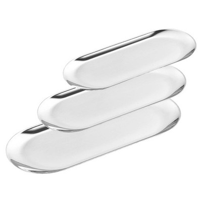 Tablett oval hochglanzpoliert für Teeobst und Kleinigkeiten s hinzufügen