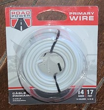 Southwire 17 Feet of Primary Wire 14 Gauge White Cable 55669033