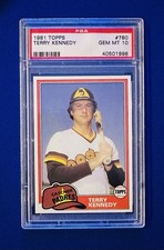 1981 TOPPS TRADED #780 TERRY KENNEDY PADRES 4 TIME AS PSA 10 GEM MT LOW POP 27