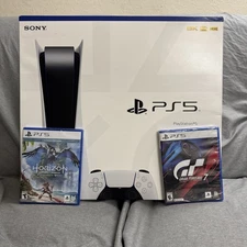 Sony PS5 Blu-Ray Edition Console - White with 2 games 