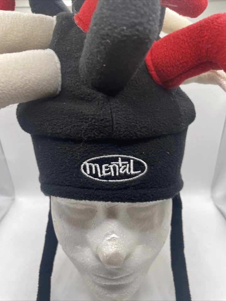 MENTAL GEAR Funky Polar Sombrero de Snowboard con CUERNOS - ¡JUVENTUD 3-7! Foto 4 de 4