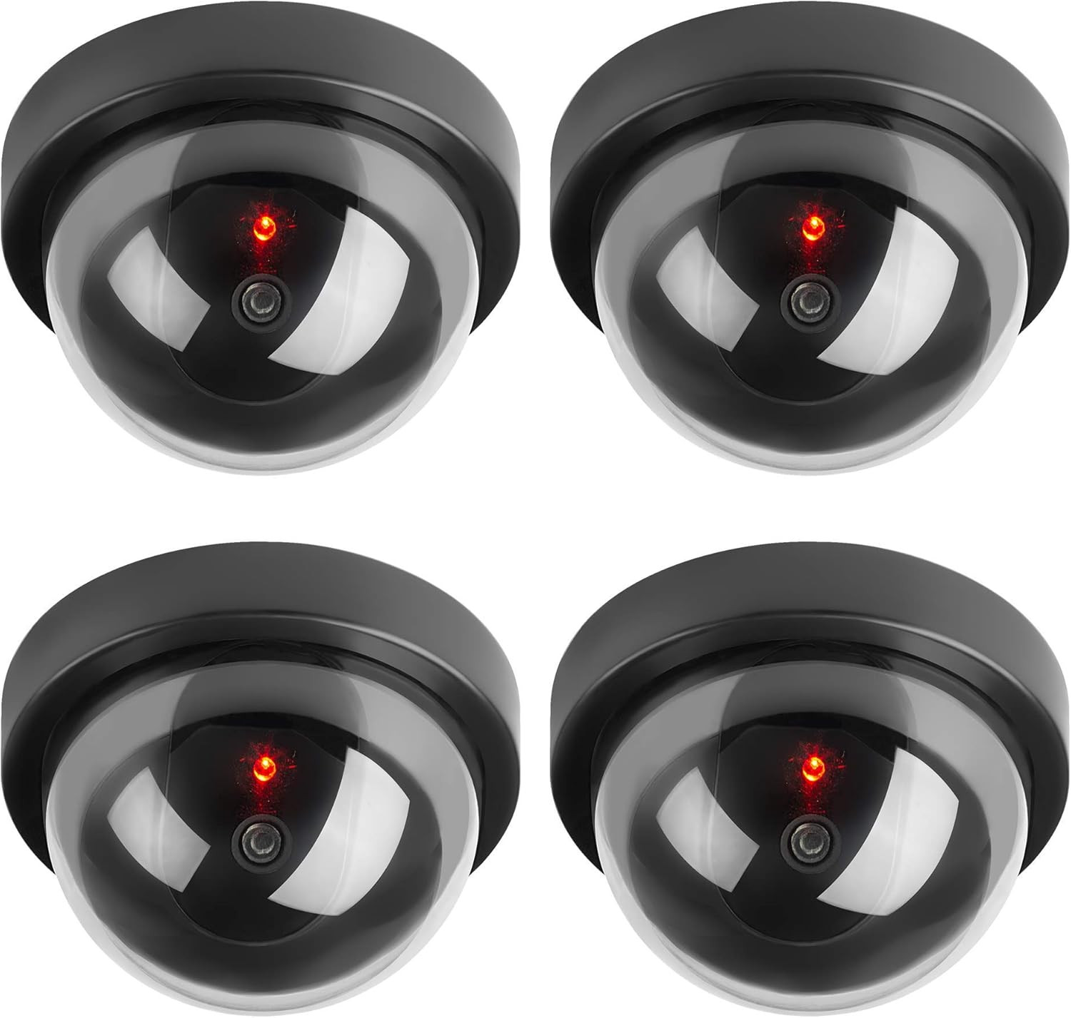 Telecamera Dummy Solare Hi-Tech LED Rosso Sorveglianza Finte