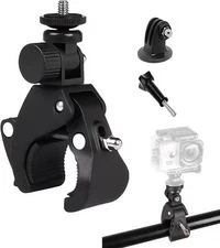 PIEPIE Action Camera Mount Clamp, Bike/Motorcycle Handlebar Clamp Adapter for In