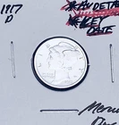 New Listing1917-D Denver Mint Mercury Dime, Superb GEM AU DETAILS+++, RARE This Nice!