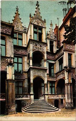 Old postcard tours - L'Hotel Gouin (15th century bati in 1440) by Jean de Xaincoings (299282)