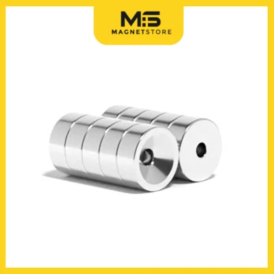 MAGNET STORE LIMITED Super Strong Neodymium Countersunk Disc Magnet 8mm x 3mm x (3mm Hole) N42 Craft