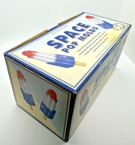 RETRO SPACE POP Molds Set Makes 8 Popsicles W/ Box - Williams Sonoma 