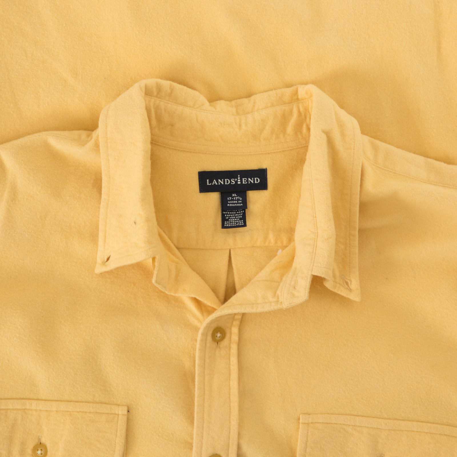 Vintage Chamois Cotton Heavy Flannel Shirt XL Men's Yellow eBay