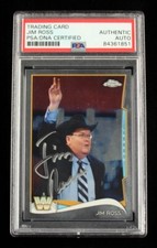Jim Ross Signed 2014 Topps Chrome WWE #102 L (PSA Encapsulated) - A