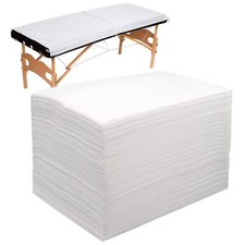 100Pcs Disposable Massage Table Sheets 31.5" x 71" Non-Woven Fabric Bed Covers..