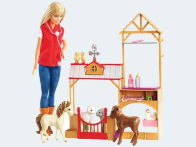 Mattel GCK86 Barbie  Farm , Tierärztin, Spaß auf dem Bauernhof, NEU