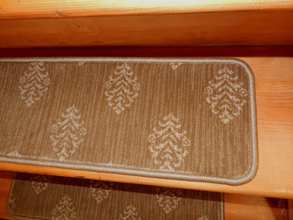 ALFOMBRA TEJIDA 13 PASOS 9" X 26" .+ aterrizaje 27" x 35" peldaños de escalera. Foto 3 de 4