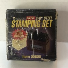 PITTSBURGH 1/8" STEEL STAMPING SET 36PC 00800 New In Box