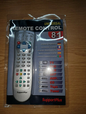 SupportPlus SP - URC - 81 - ME Universal 8 in 1 Fernbedienung in OVP