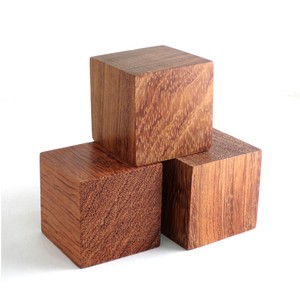 Audiophile Wood Blocks 48mm Turntable Amp Speaker Isolation Feet Stand Set of 3