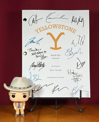 #ad Yellowstone Pilot Script Cast Signed Autograph Reprints 71 Pages Duttons $24.99