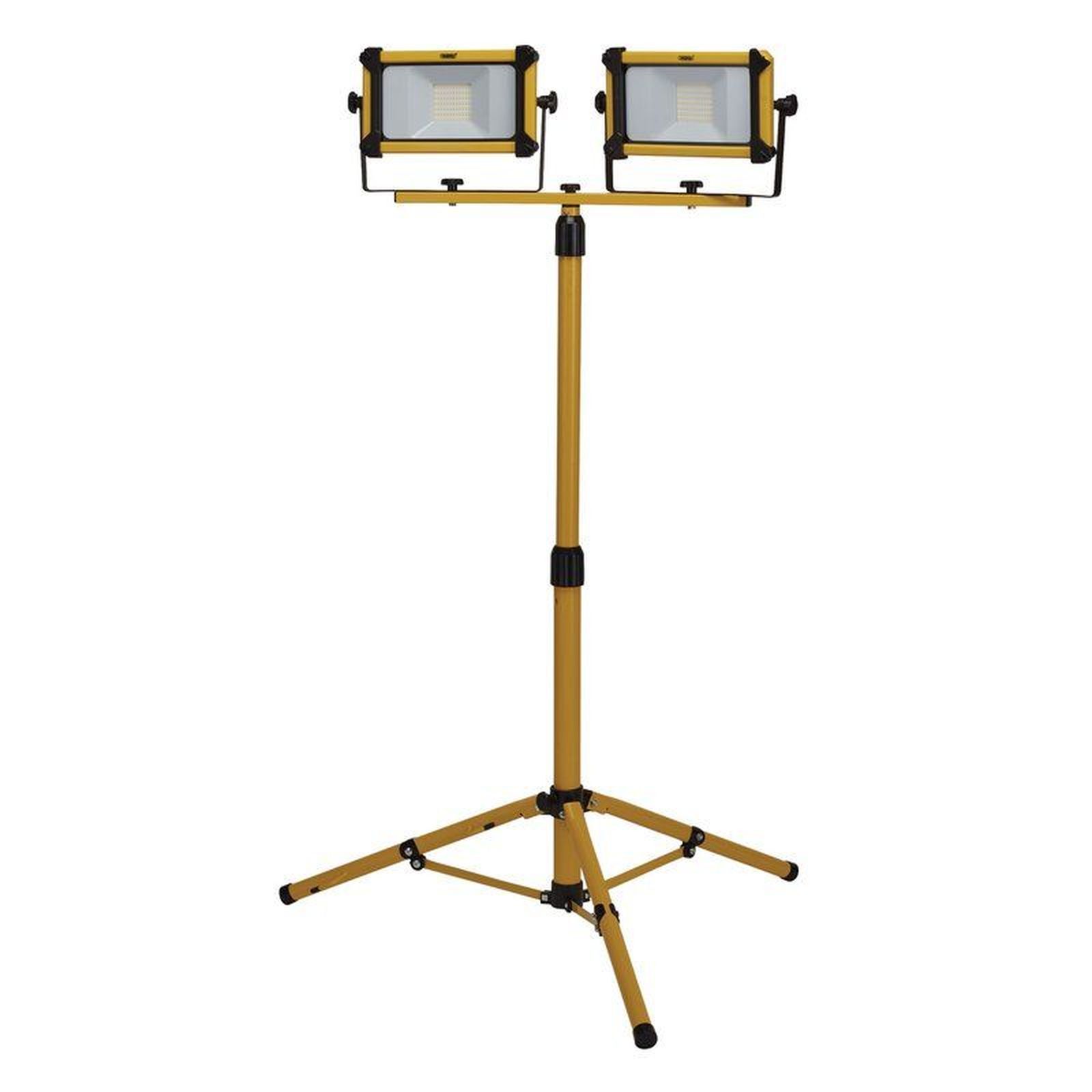 Draper 2 X 10W SMD LED Tripod Site Light - 2200 Lumens - 230V - Cool White - Image 4