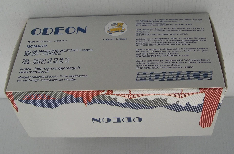 marque ODEON 1/43 : PANHARD 24 BT 1964 rouge - Photo 2/2