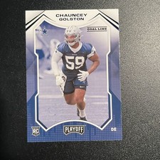 CHAUNCEY GOLSTON RC 2021 Panini Playoff Goal Line #277 ROOKIE NFL Cowboys
