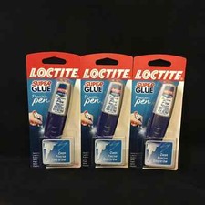 3 Tubes Loctite Super Glue Precision Pens, Clean, Precise, Easy To Use S
