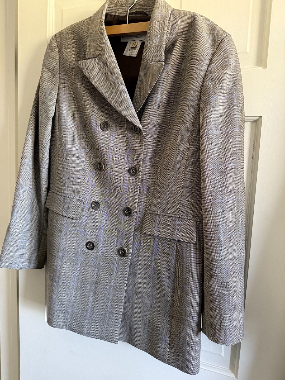 louis feraud vintage jacket Contraire double breasted blazer size 10  wool blend