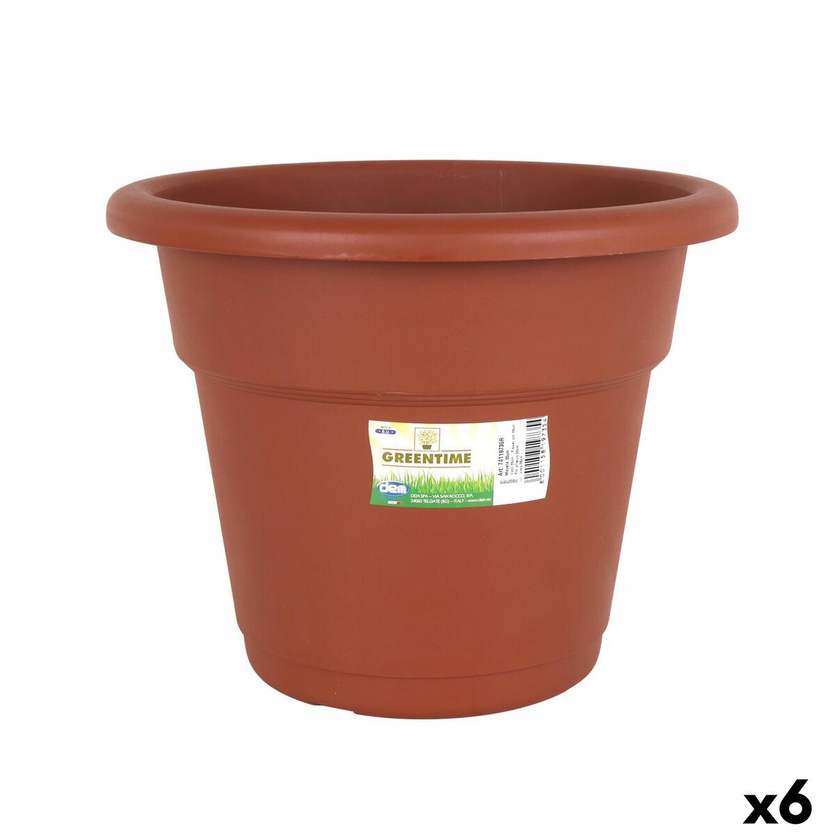 Maceta Dem Greentime Redonda Marrón ø 35 x 28 cm [6 Unidades]