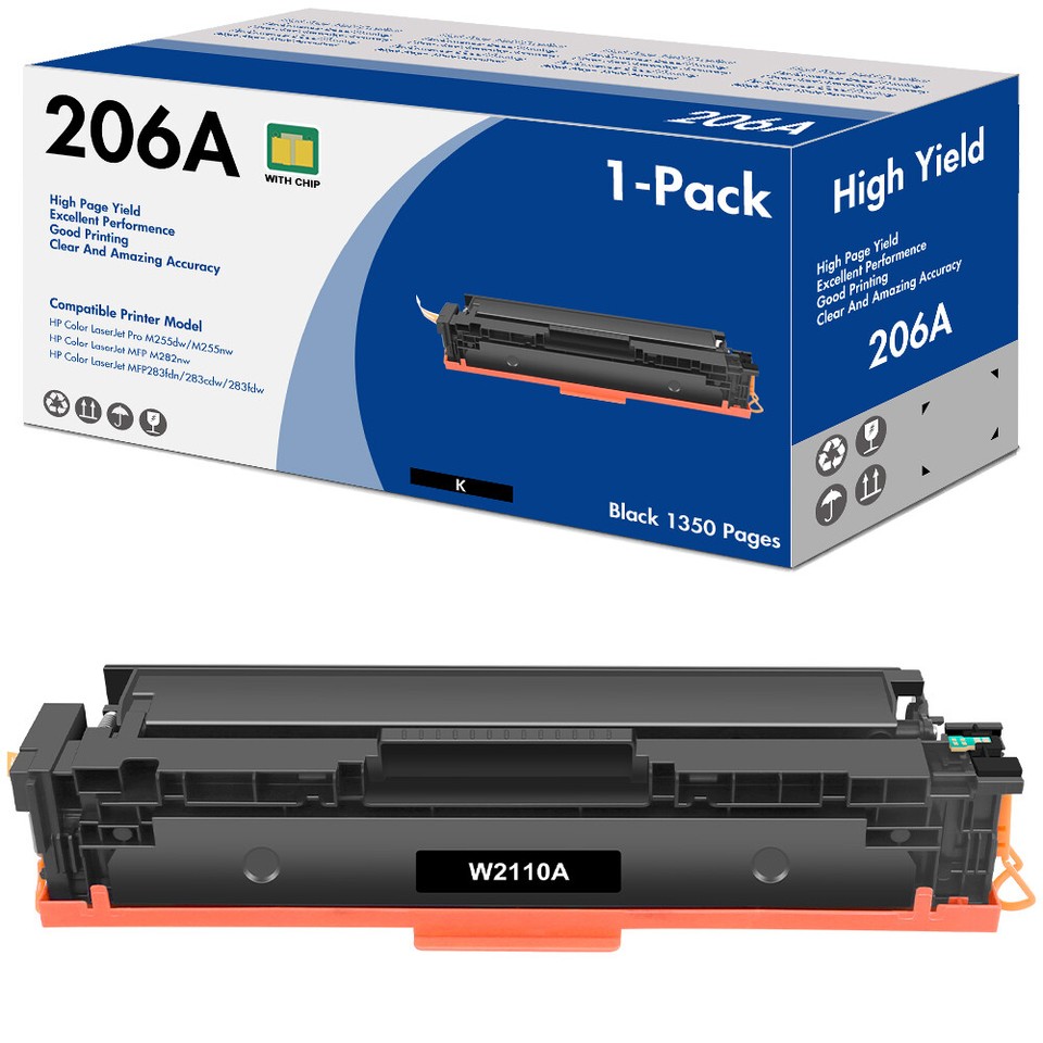 206X Toner Color Laser Jet Pro MFP M283fdw M283cdw Compatible For HP 206X 206A - View #2