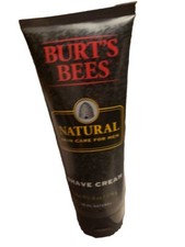 One Tube Burt's Bees Natural Skin Care for Men Shave Cream 6oz New