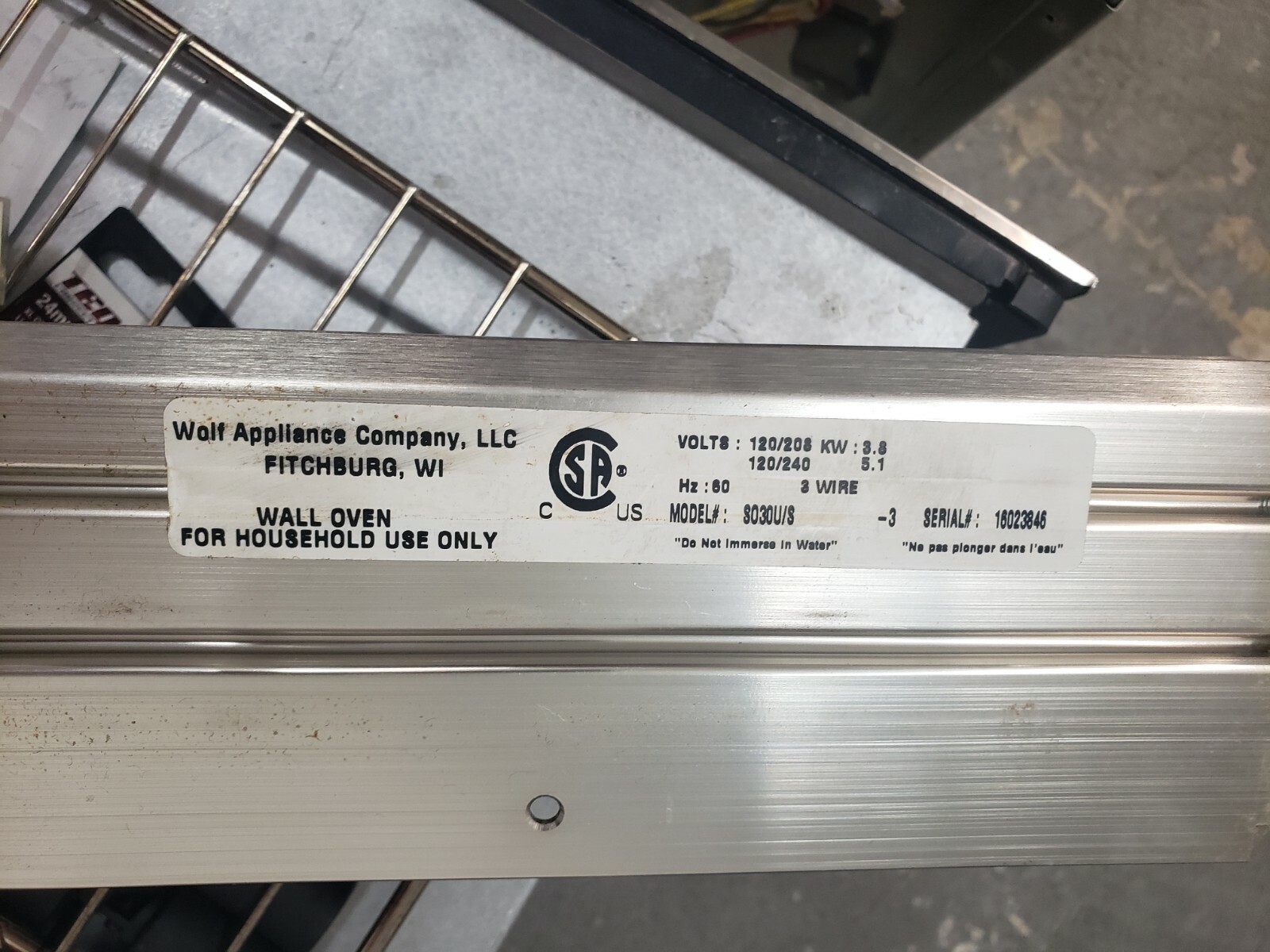 Genuine WOLF Builtin Oven, Thermal Cut Out, Switch 804254 eBay