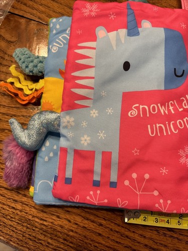 Make Believe Ideas Unicorn Fun Soft  Book, Attachable Strap, Sensory Snuggables - Picture 8 of 10