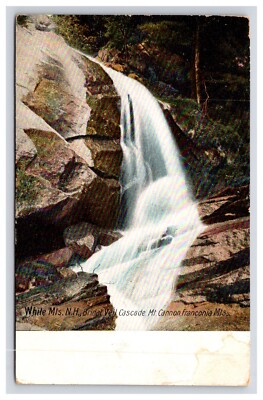 Postcard: NH Bridal Veil Cascade, White Mountains, New Hampshire - Unposted