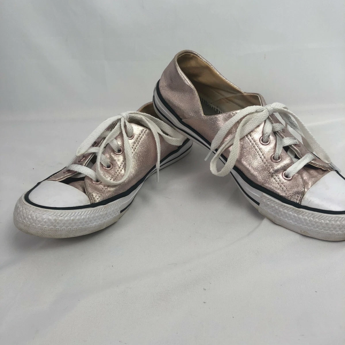 Converse basse cheap rose metallic