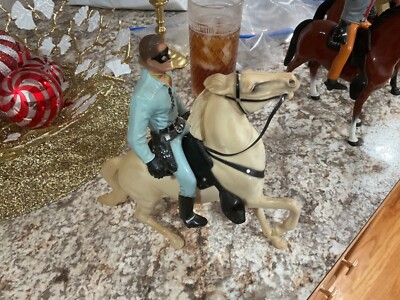 Lone Ranger Hartland Statue with Semi-rearing Silver | eBay
