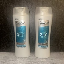 2 Lot Suave Professionals Daily 2 in 1 Plus Shampoo Conditioner Moisture 12.6 oz