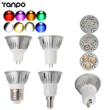 10X Dimmable GU10 E27 MR16 E12 E14 GU5.3 3W LED Spotlight Bulbs 12V 24V Lamps RG