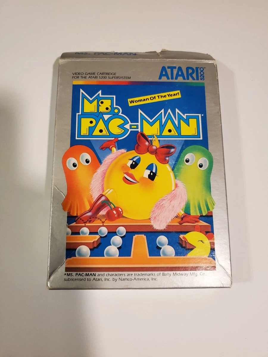 Ms. Pac Man Atari 5200 1983 Complete