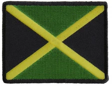Jamaican Flag Small Patch- 3x2.5 inch - P3837