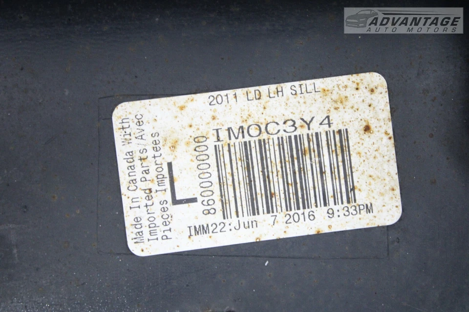 2015-2023 Dodge Charger faldón lateral izquierdo cubierta basculante panel billet metálico OEM Foto 4 de 4