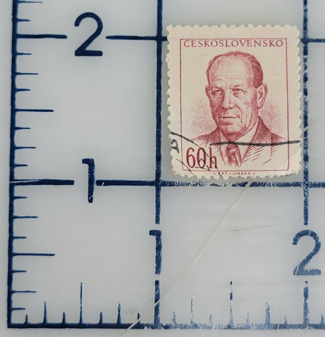 Czechoslovakia Postage ~ Ceskoslovensko ~ 60h Stamp ~ Posted