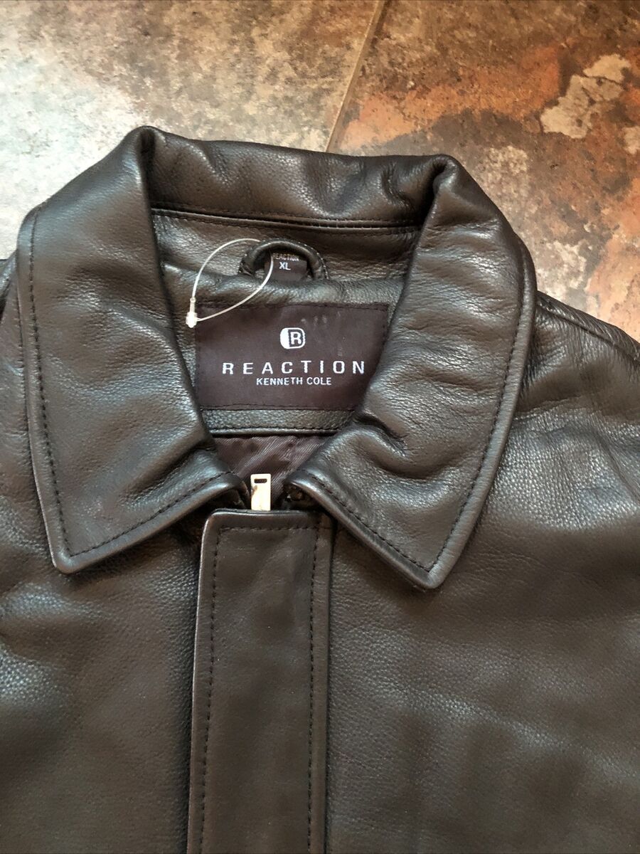 Kenneth Cole Reaction Vintage Leather Jacket Mens Size XL Kenneth Cole Reaction Vintage Leather Jacket Mens Size XL