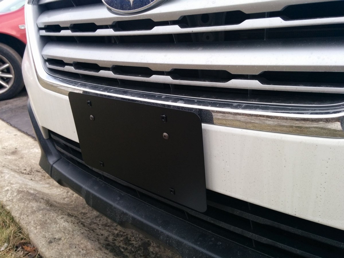 Front Metal License Plate Holder Bumper Bracket for Subaru